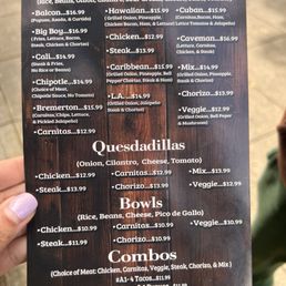 Menu Menu