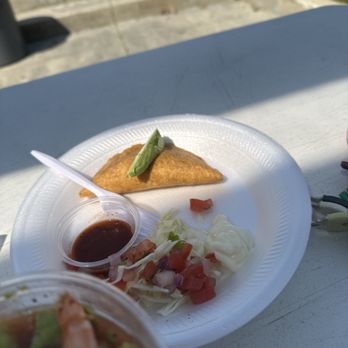 Mariscos El Faro - Shrimp empanada - Food Trucks Near Me - Los Angeles, California Mariscos El Faro - Shrimp empanada - Food Trucks Near Me - Los Angeles, California