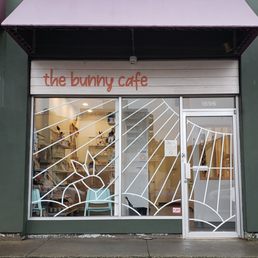 Exterior outside entrance of The Bunny Café - Vancouver, British Columbia Exterior outside entrance of The Bunny Café - Vancouver, British Columbia