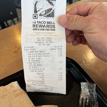 Taco Bell - Showing i paid extra - Fast Food Near Me - Rosenberg, Texas Taco Bell - Showing i paid extra - Fast Food Near Me - Rosenberg, Texas