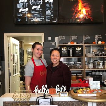 Raphio Chocolate - The owner and friendly, courteous employee - Chocolatiers & Shops Near Me - Fresno, California