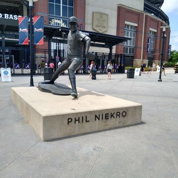 Truist Park - Phil Niekro statue. - Stadiums & Arenas Near Me - Atlanta, Georgia
