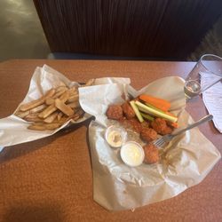 Wingchesters - Medium boneless wings and fry basket