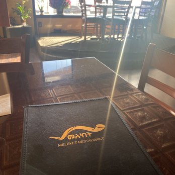 Meleket Restaurant - Menu and front seating area - Ethiopian Near Me - Silver Spring, Maryland