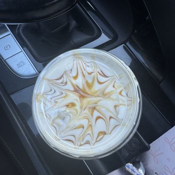 Better Buzz Coffee Anaheim - Hazelnut Divinity w/ caramel drizzle & vanilla cold foam - Coffee & Tea Near Me - Anaheim, California