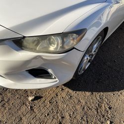 Dented car from car wash.