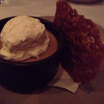 Perla's - Butterscotch pots de creme with sea salt! - Seafood Near Me - Austin, Texas