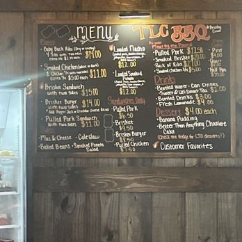 TLC BBQ - Menu - Barbeque Near Me - Lucedale, Mississippi