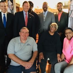 Accessible Answers - Custom curved stairlift fundraiser for Rosemary Stancil in Bridgeport.