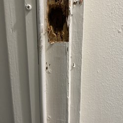 Mainlander Property Management - Door that doesn't have plate for deadbolt.