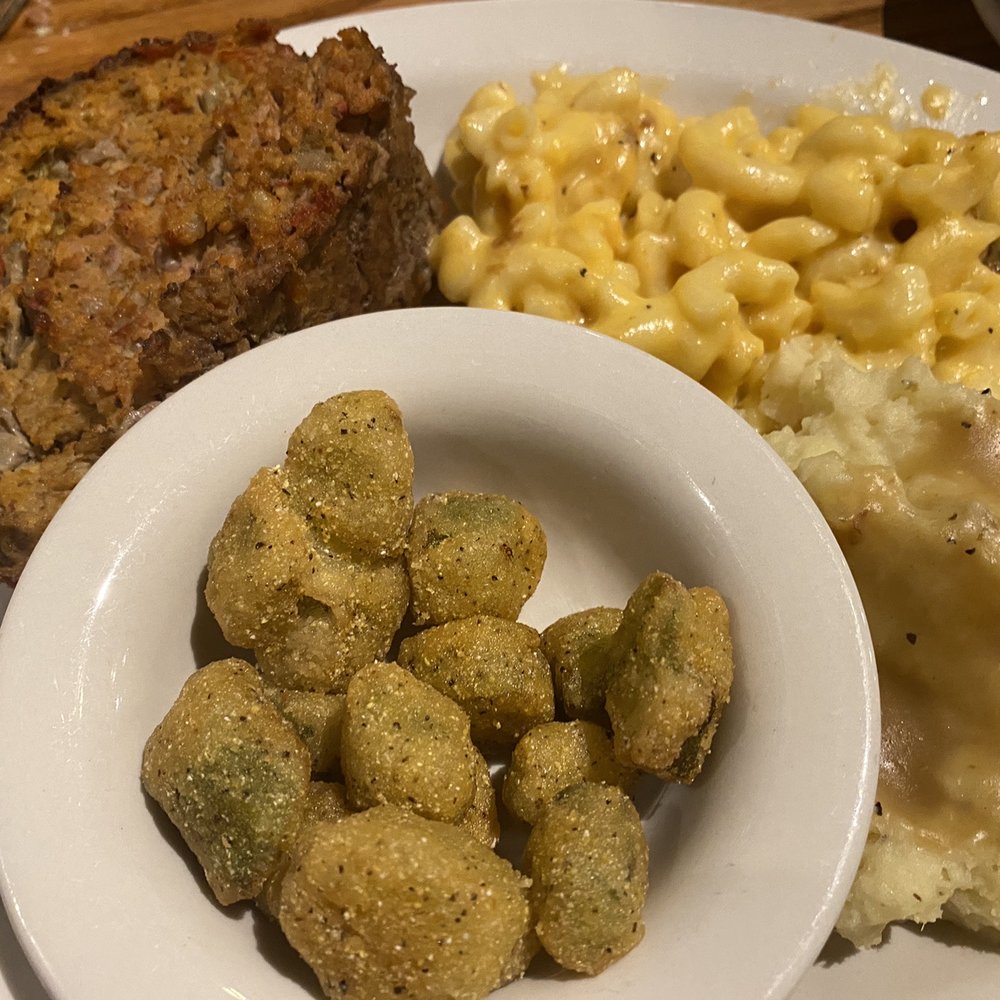 Cracker Barrel - Meatloaf (where's the gravy for this cold meatloaf? - Breakfast & Brunch Near Me - Fishkill, New York Cracker Barrel - Meatloaf (where's the gravy for this cold meatloaf? - Breakfast & Brunch Near Me - Fishkill, New York