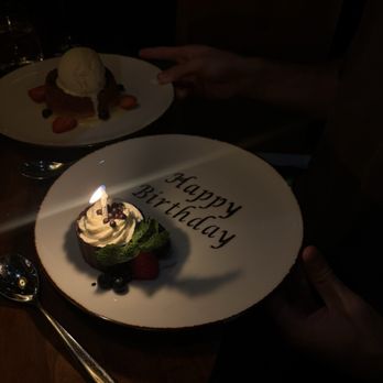 Old Brea Chop House - Birthday dessert. - Steakhouses Near Me - Brea, California Old Brea Chop House - Birthday dessert. - Steakhouses Near Me - Brea, California