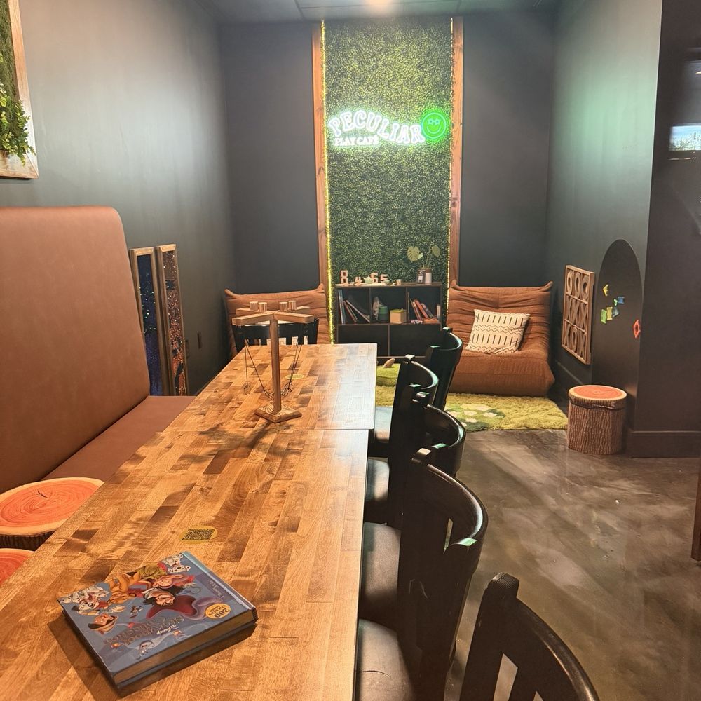 Peculiar Play Cafe - Back room which is closed off from main play space so great for kids that need a quieter environment! - Cafes Near Me - Fort Myers, Florida Peculiar Play Cafe - Back room which is closed off from main play space so great for kids that need a quieter environment! - Cafes Near Me - Fort Myers, Florida