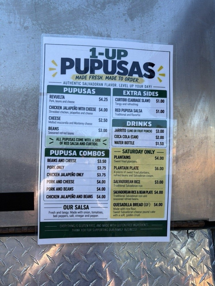 1 Up Pupusas Logo