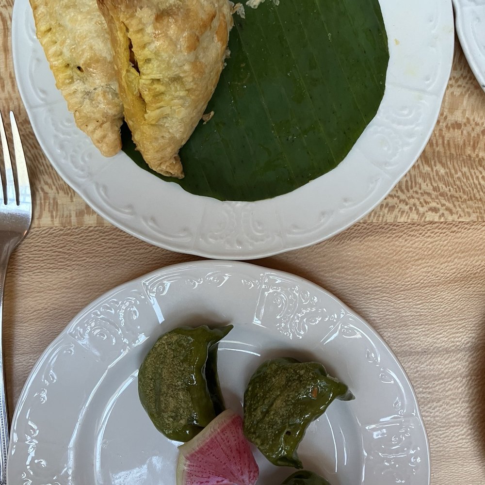 Brewery Bhavana - Vegetable curry puffs and edamame dumplings - Dim Sum Near Me - Raleigh, North Carolina