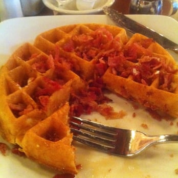 Honey-Jam Cafe - Crispy Country Bacon Waffle - Cafes Near Me - Bolingbrook, Illinois