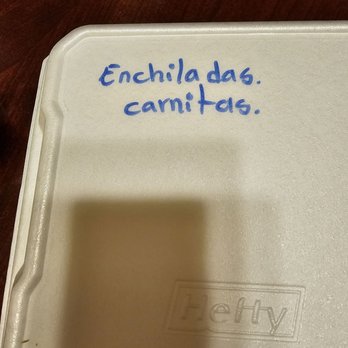 Dalias taqueria - My to-go box was labeled - Mexican Near Me - Greensburg, Indiana Dalias taqueria - My to-go box was labeled - Mexican Near Me - Greensburg, Indiana