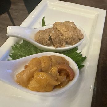 Takumi - Uni. Not recommended. Hokkaido ones are very expensive but in tiny pieces. The darker ones are from ME and were fishy - Sushi Bars Near Me - Falls Church, Virginia Takumi - Uni. Not recommended. Hokkaido ones are very expensive but in tiny pieces. The darker ones are from ME and were fishy - Sushi Bars Near Me - Falls Church, Virginia