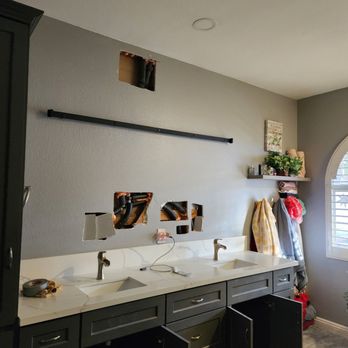Repipe1 - They do a great Job And not just bypass the leaked pipe but they do Under your sinks, toilet , shower  and main water Supply area outside - Plumbing Near Me - Irvine, California