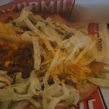Jimboy's Tacos - I opened this taco to put sauce in and it's missing half the meat.. - Mexican Near Me - Roseville, California