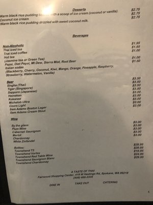 Menu photo 5 A Taste of Thai Spokane, WA