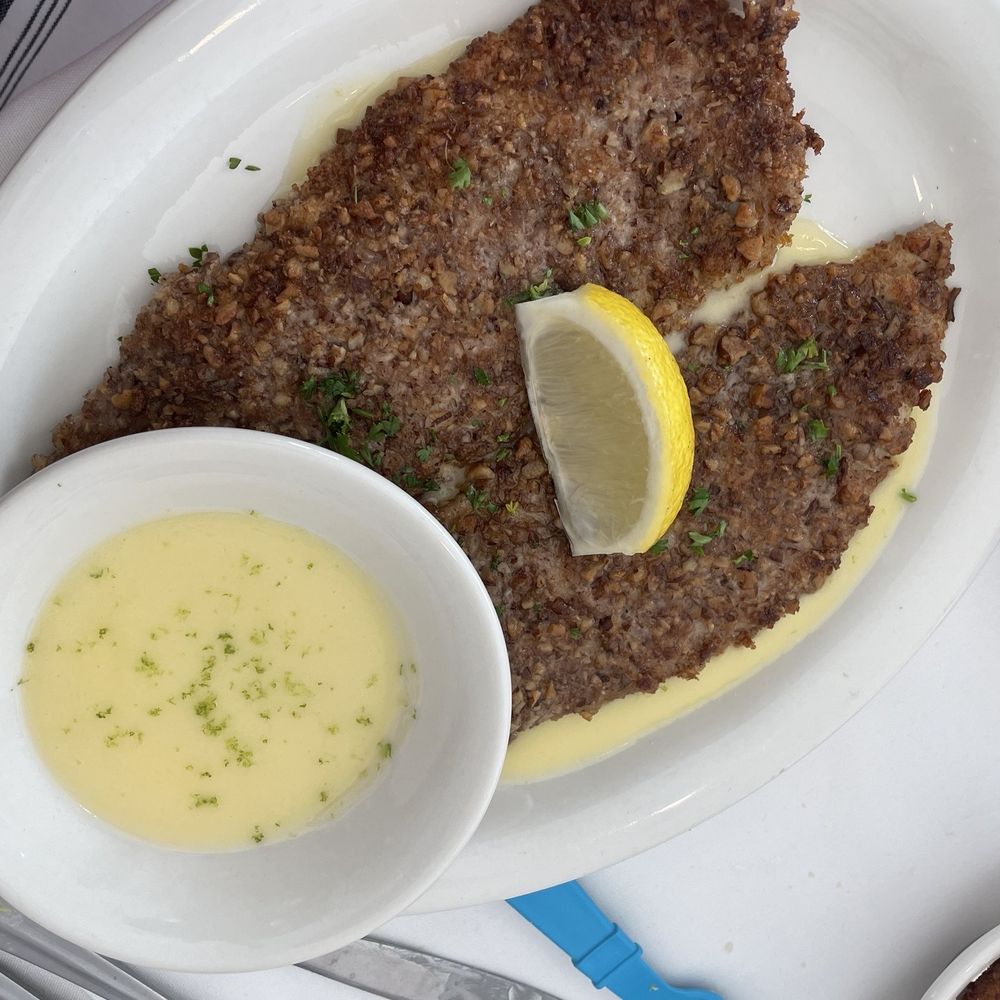 Howard's Seafood Restaurant - Pecan crusted flounder - Seafood Near Me - Beach Haven Gardens, New Jersey Howard's Seafood Restaurant - Pecan crusted flounder - Seafood Near Me - Beach Haven Gardens, New Jersey