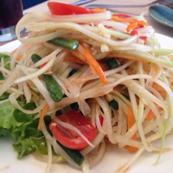 Kin Kao Thai Kitchen - Papaya salad - so fresh and perfectly balanced just like how it is in samui - Thai Near Me - Vancouver, British Columbia Kin Kao Thai Kitchen - Papaya salad - so fresh and perfectly balanced just like how it is in samui - Thai Near Me - Vancouver, British Columbia