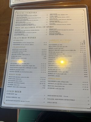 Menu photo 1 Nick's Del Mar Del Mar, CA