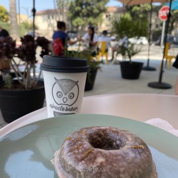 Miracle Bakery - Pumpkin Spice Cake Donut with Cortadito - Bakeries Near Me - Burbank, California Miracle Bakery - Pumpkin Spice Cake Donut with Cortadito - Bakeries Near Me - Burbank, California