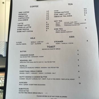 States Coffee - Menu - Coffee & Tea Near Me - Martinez, California