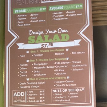 Oasis Jimma Juice Bar - Menu - Juice Bars & Smoothies Near Me - New York, New York