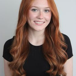 Tracy & Company Salon - Copper red and beautiful blowout by Anthony.