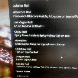 Menu price and what I actually received.