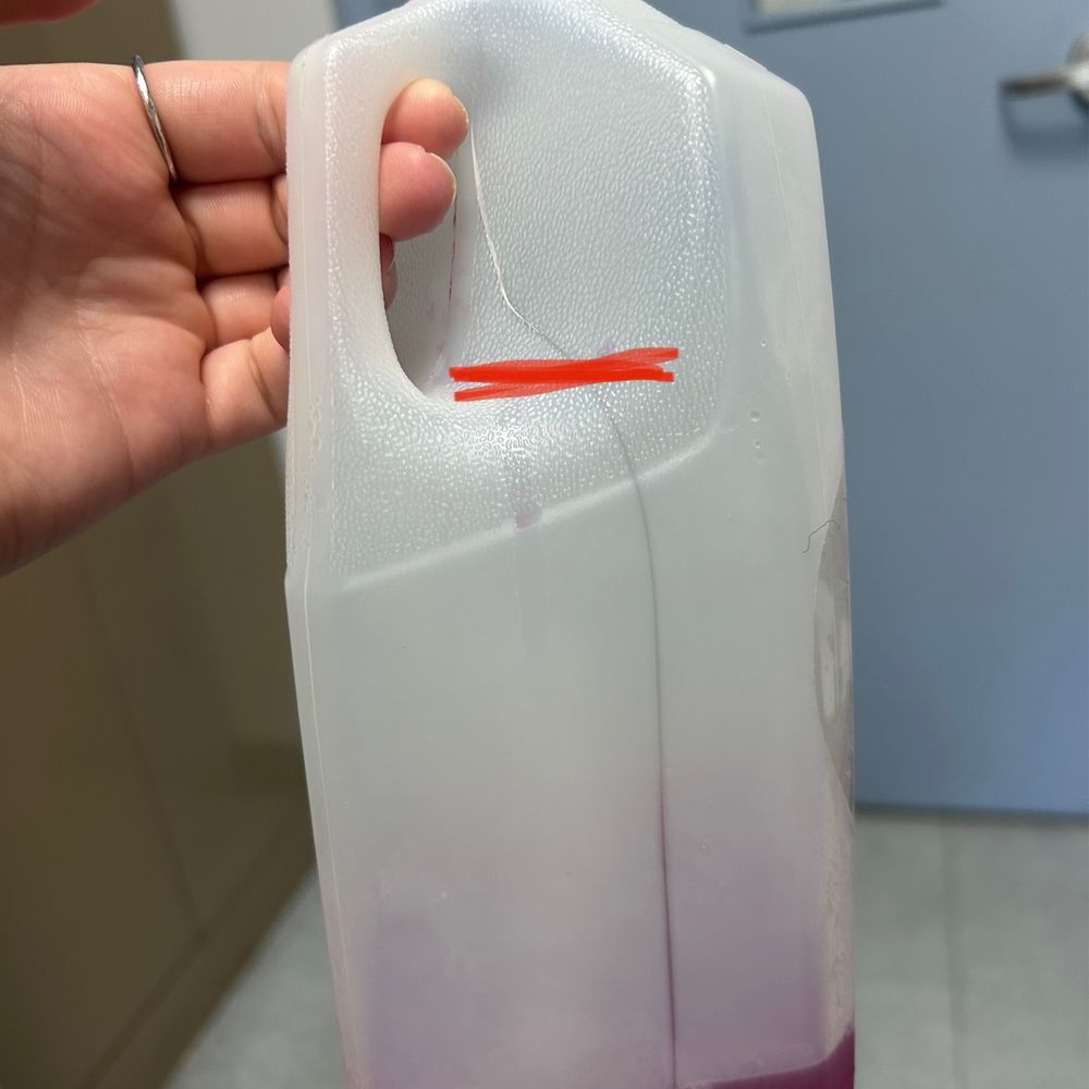 Beach Bowls Ft Pierce - the cracked "growler". Kombucha was filled to the red line and rest of kombucha poured into a plastic cup. - Juice Bars & Smoothies Near Me - Fort Pierce, Florida