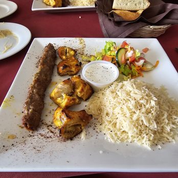 Kebab House - Adana Kabob and Chicken Shish Kabob Platter - Halal Near Me - Newport News, Virginia