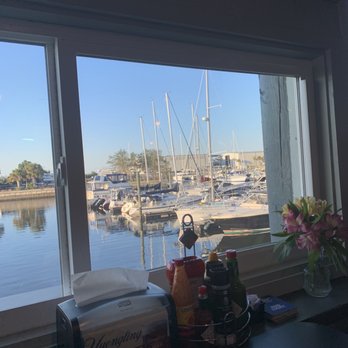 Kitchen 251 - Photo of marina from inside restaurant - Food Trucks Near Me - Fernandina Beach, Florida