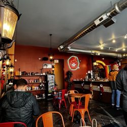 Dark Matter Coffee - Caravanserai - Merch and bar area