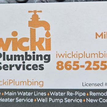 1. Iwicki Plumbing Services
