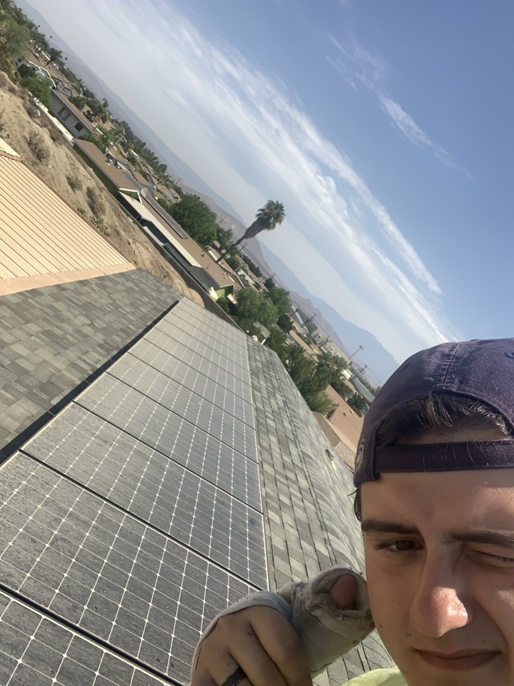 Slide of Roof Doctor Solar Panel Cleaning