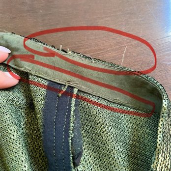 Quality Cleaners - Poor quality of workmanship!  This is how I received my pants after they altered them. - Laundry Services Near Me - Wilmette, Illinois