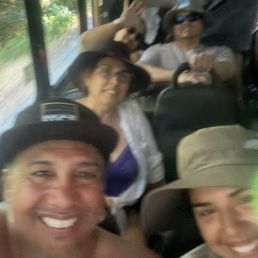 Ride the Russian River Shuttle! We were all smiles on the bus at the end of our Russian River tubing adventure! Ride the Russian River Shuttle! We were all smiles on the bus at the end of our Russian River tubing adventure!