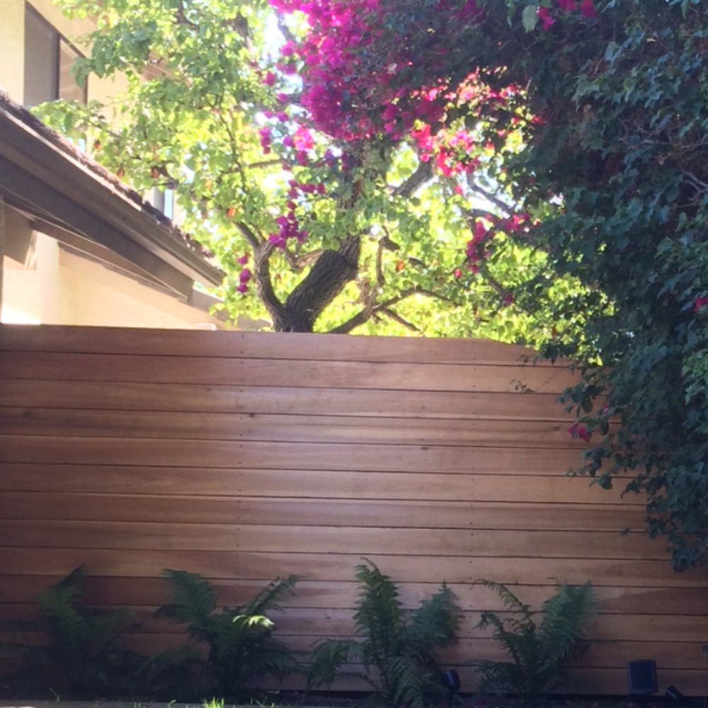 Opus Concrete - Mike built the new wood panel fence himself. - Masonry/Concrete Near Me - Santa Ana, California