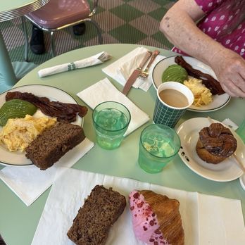Coffee Dose - keto plate, banana bread, white chocolate raspberry croissant, cinnamon pull apart bread - Coffee & Tea Near Me - Encinitas, California Coffee Dose - keto plate, banana bread, white chocolate raspberry croissant, cinnamon pull apart bread - Coffee & Tea Near Me - Encinitas, California