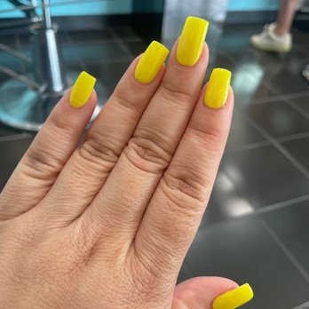 Luxor Nails - Gel Fill with very square nails! - Nail Salons Near Me - Tampa, Florida