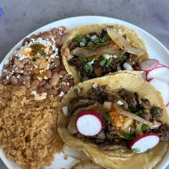 Tacos Al Fuego - Taco plate one asada, one Al pastor. - Mexican Near Me - Watsonville, California Tacos Al Fuego - Taco plate one asada, one Al pastor. - Mexican Near Me - Watsonville, California