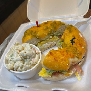 Good Day Cafe - ABC sandwich with jalapeño bagel - Sandwiches Near Me - San Bernardino, California