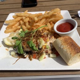 Sea Bass with a side of fries Sea Bass with a side of fries