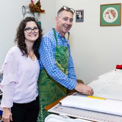 Serge A Lot - Sherri and Brad at the ribbon cutting event