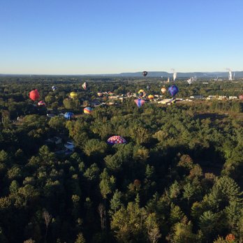 Adirondack Balloon Featival - The spectacular view from behind as all of the balloons lifted - Festivals Near Me - Queensbury, New York