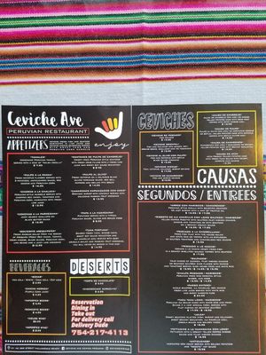 Menu photo 4 Ceviche Avenue Hallandale Beach, FL Menu photo 4 Ceviche Avenue Hallandale Beach, FL